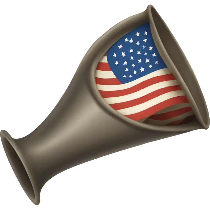 Horn blowing flag emoji