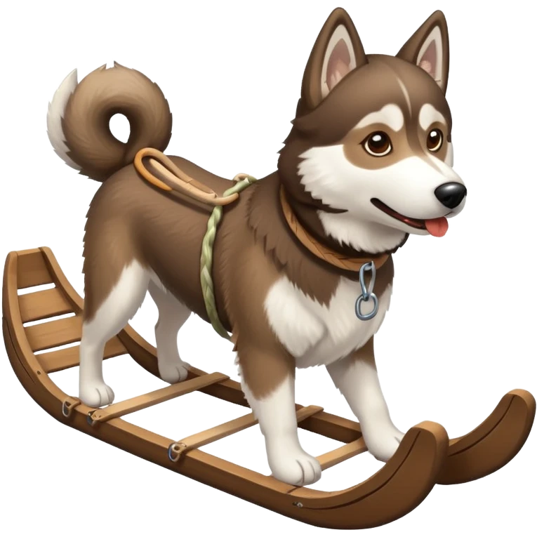 dog sled emoji