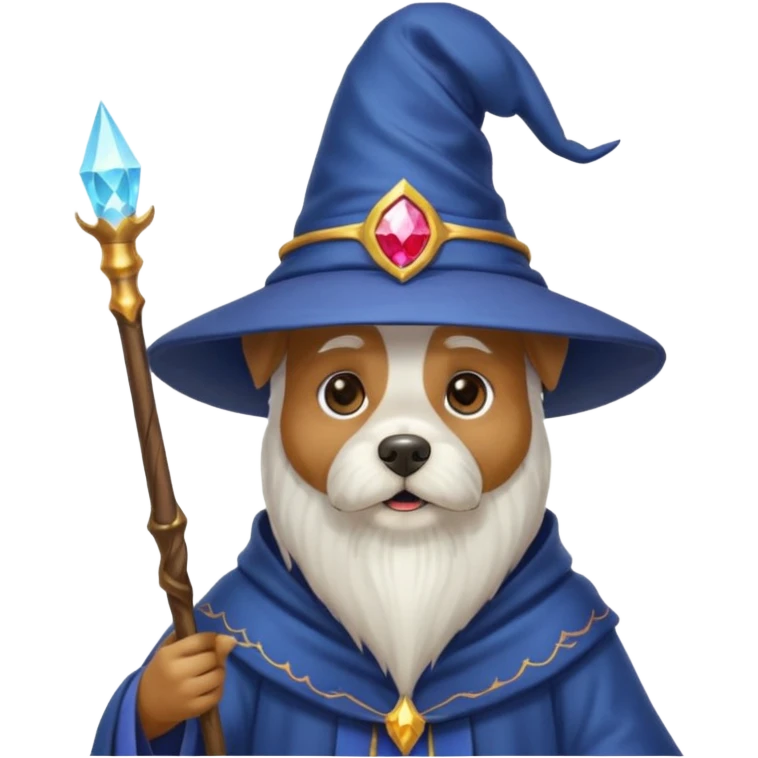 Dog wizard emoji