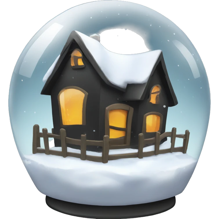 halloween snow globe, house, no background emoji