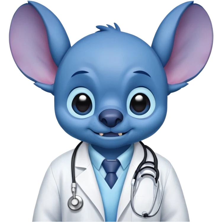 Stitch as a doctor  emoji