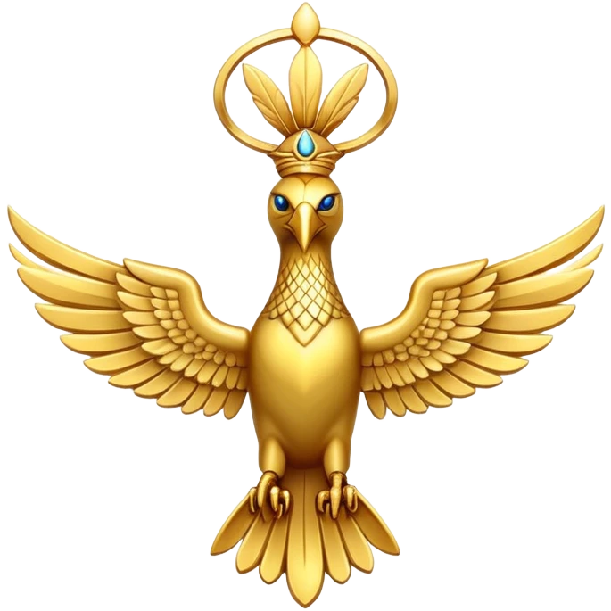 Gold Faravahar emoji   emoji