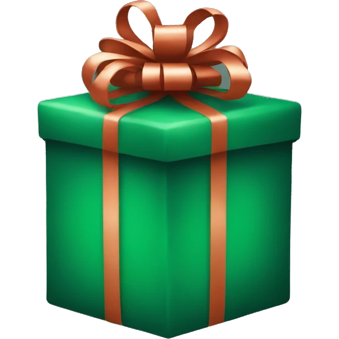 Dark green Christmas presents  emoji