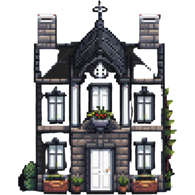 large mansion with garden emoji