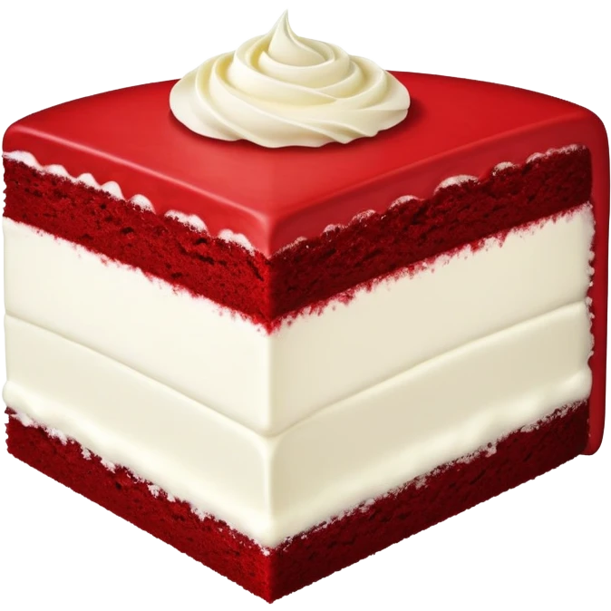 Red velvet cake slice  emoji
