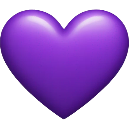 purple heart emoji