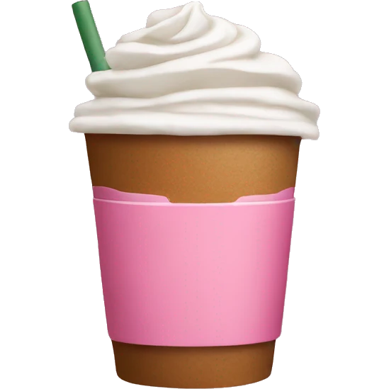 starbucks pink emoji