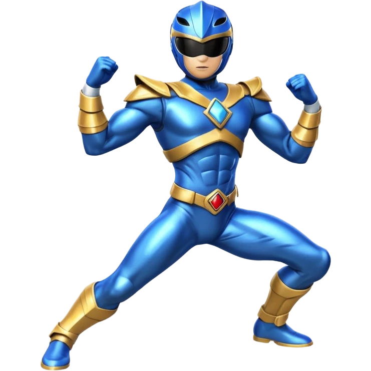 Power ranger blue emoji