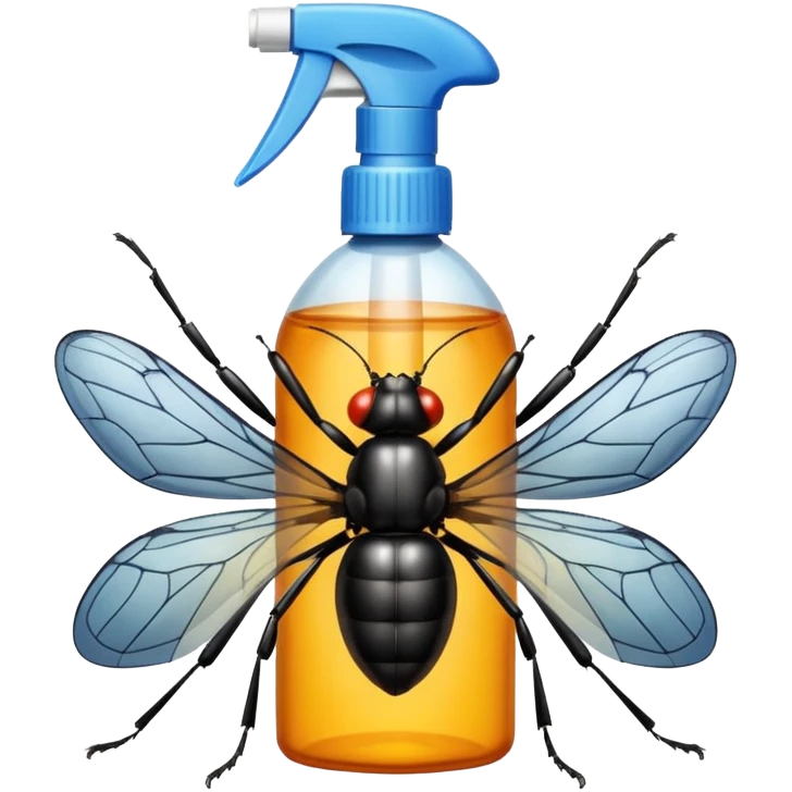 realistic bug killing spray emoji