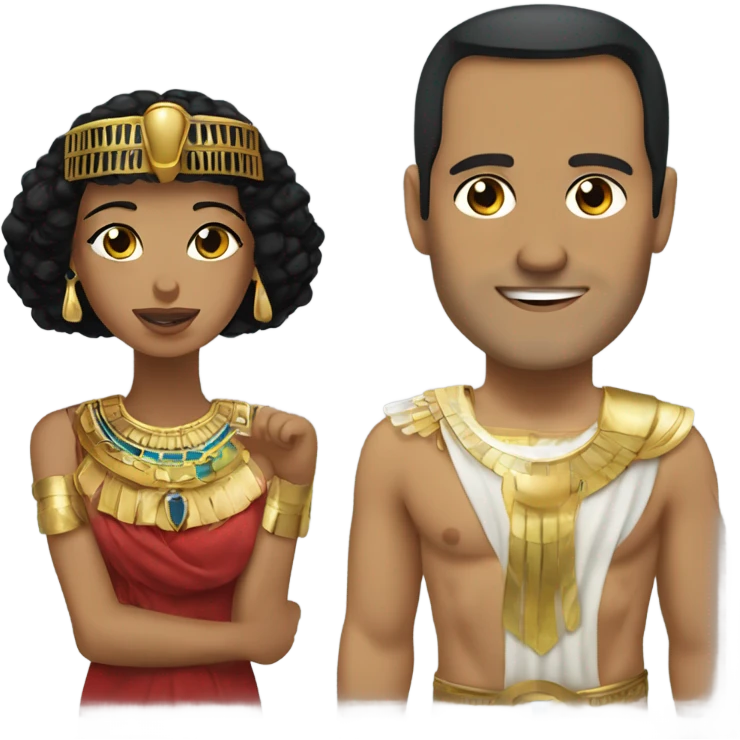 julio cesar y Cleopatra emoji