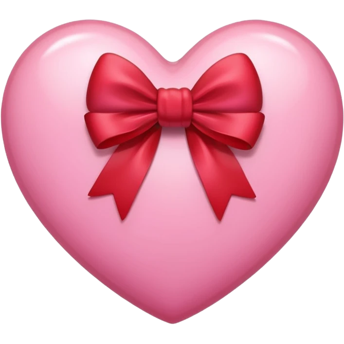 Pink heart with bow  emoji