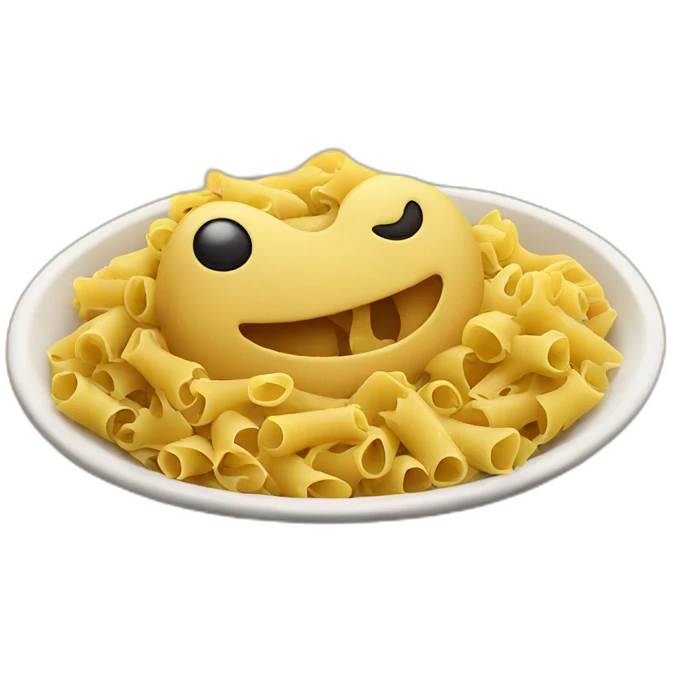 pasta lounging on the beach emoji