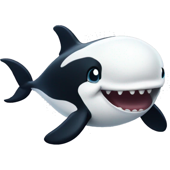 White orca cute cry emoji