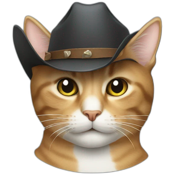 cat in the cowboy hat emoji