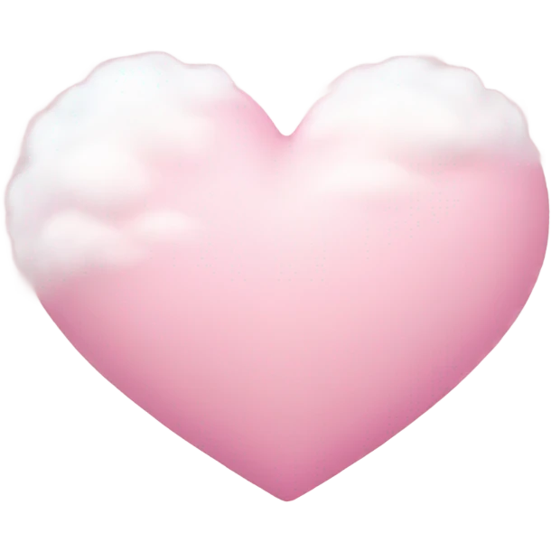 pink heart + cloud emoji