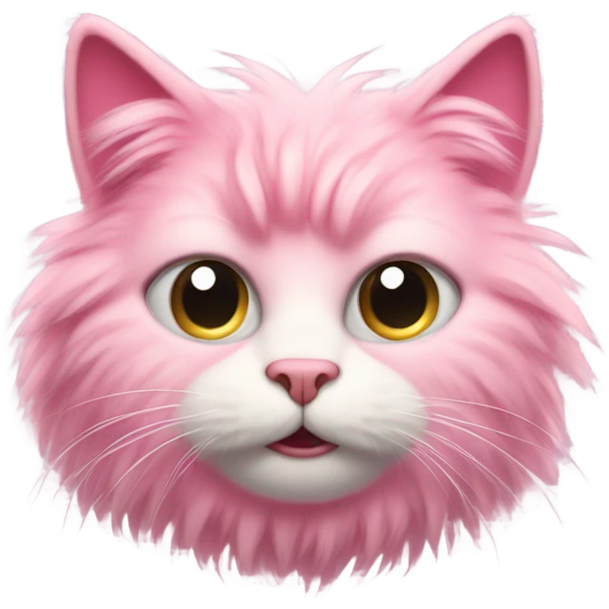 Pink cat emoji