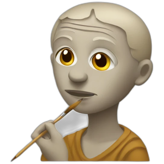 Picasso paints emoji