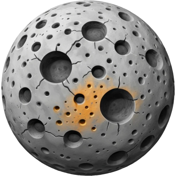 planet with a lot of craters emoji