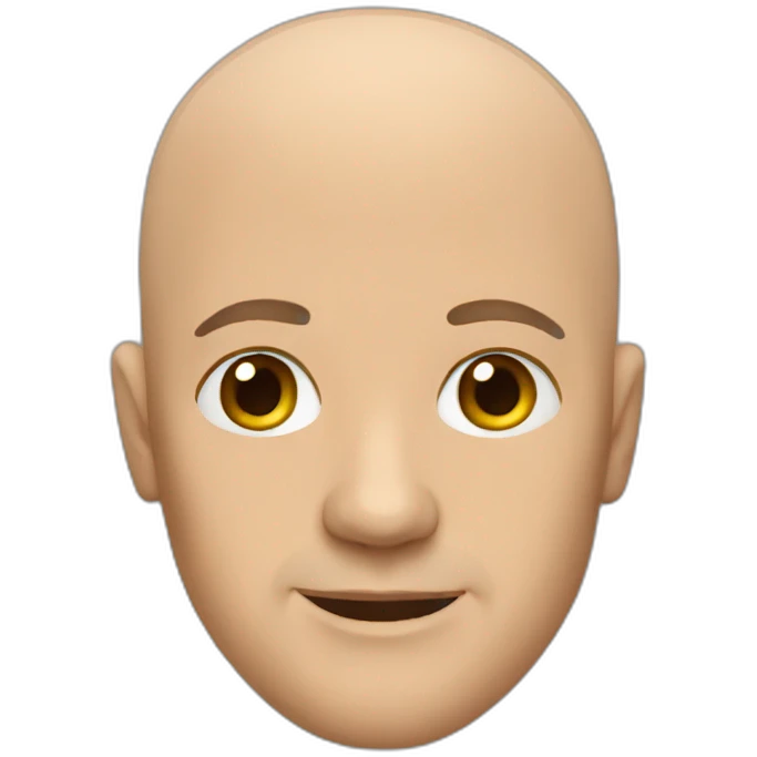 Bald man emoji