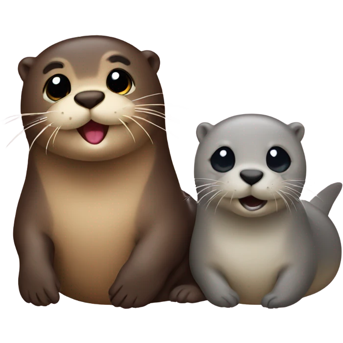 otter and seal emoji mixed together  emoji