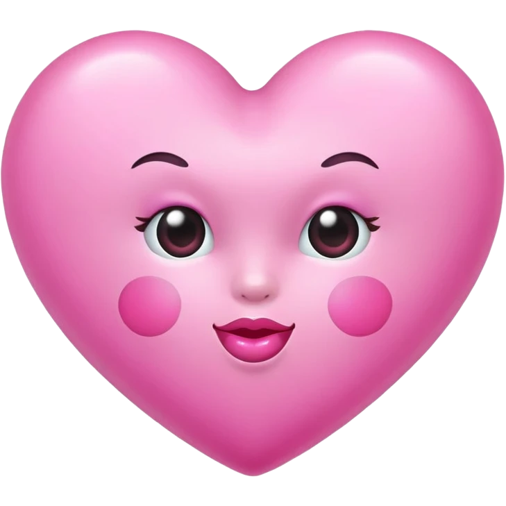 Sugar plum kisses heart emoji