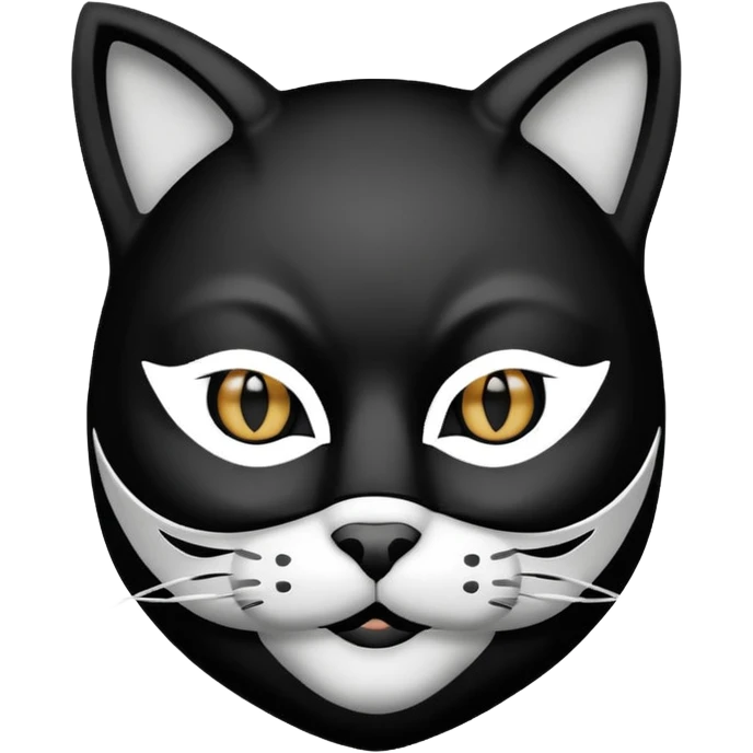 human waring cat  mask
 emoji