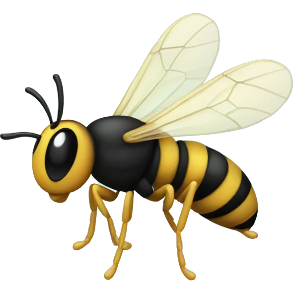 cute smling wasp emoji