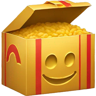 golden mcdonald box emoji