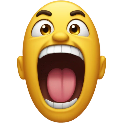 emoji screaming emoji