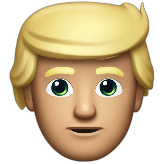 realistic Donald Trump Playstation5 emoji