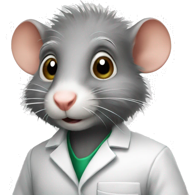 Scientist rat emoji