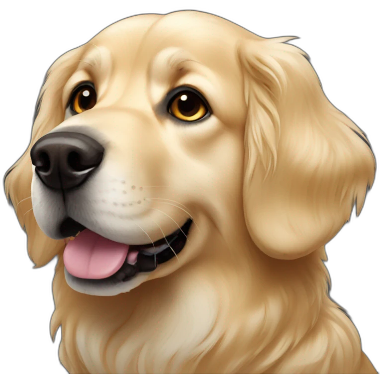 gothic golden retriever emoji
