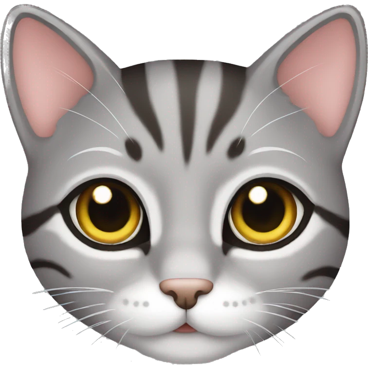 cute grey tabby cat emoji