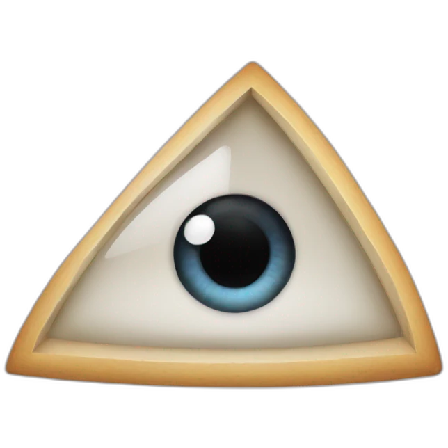 Trangle with an eye  emoji