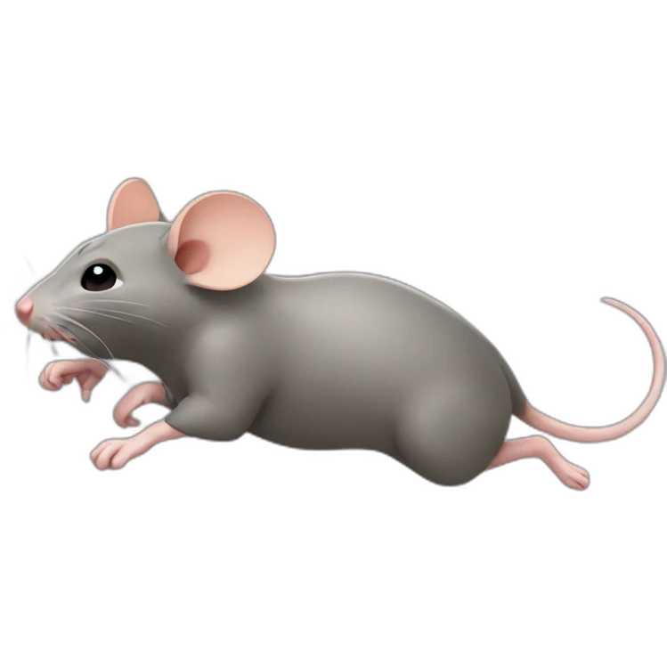 Rats fleeing emoji