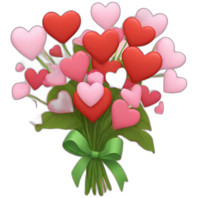 bouquet of hearts emoji