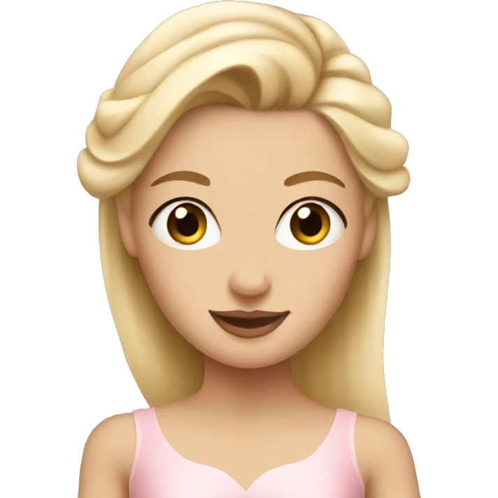 Blonde ballerina emoji