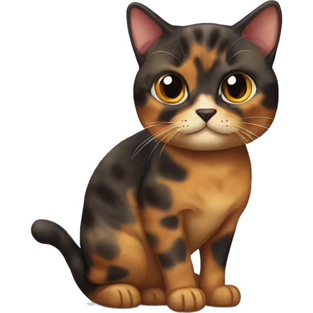 A tortie cat emoji