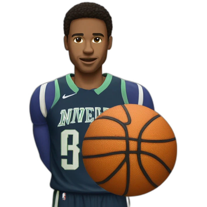 Mikle Jackson with ball emoji