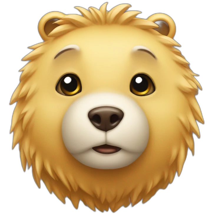Un ours qui vole du miel emoji