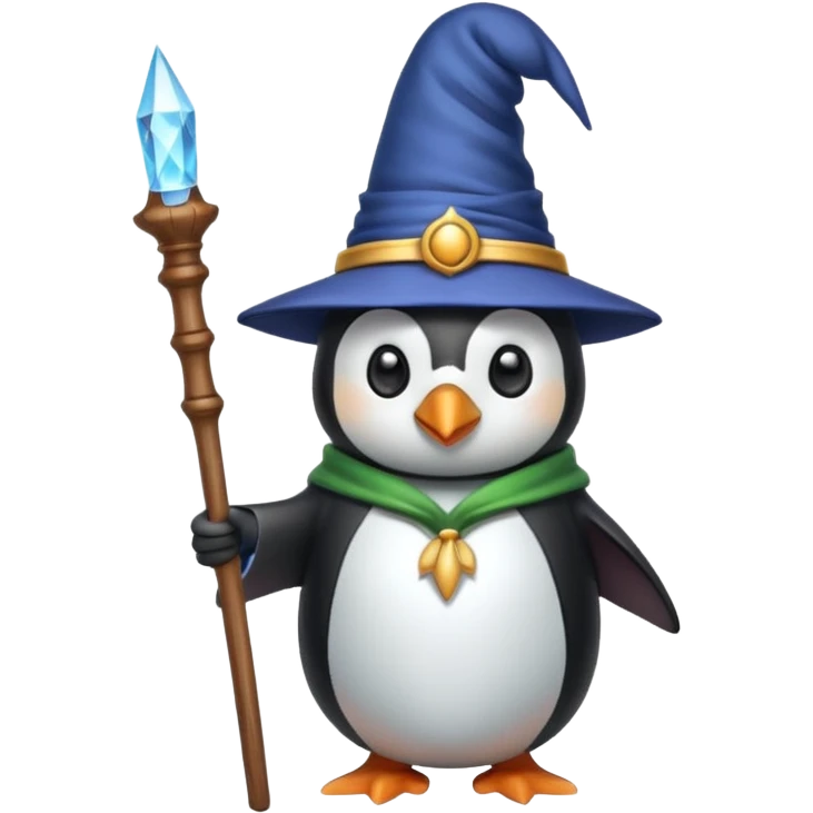 Penguin Wizard emoji