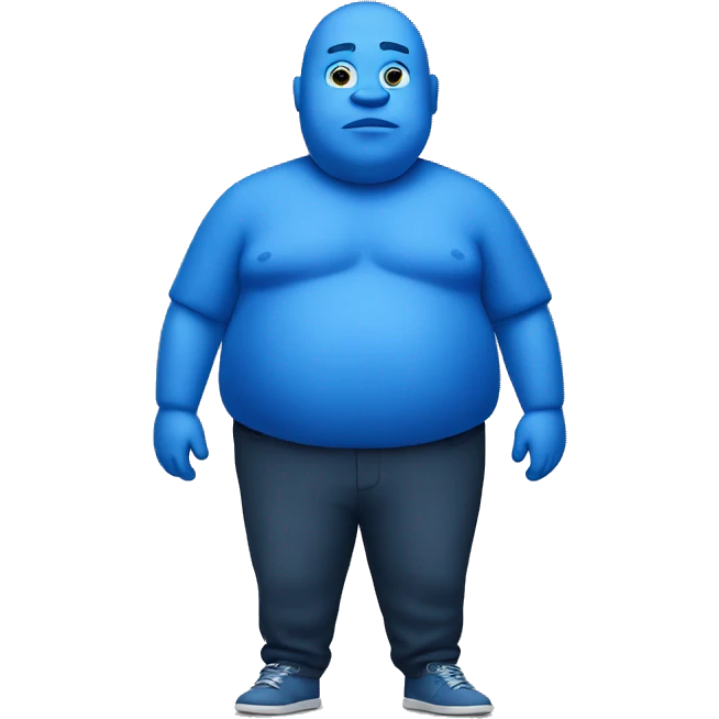 fat blue person emoji