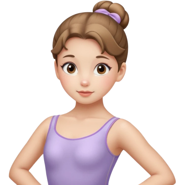 ballet bun girl emoji