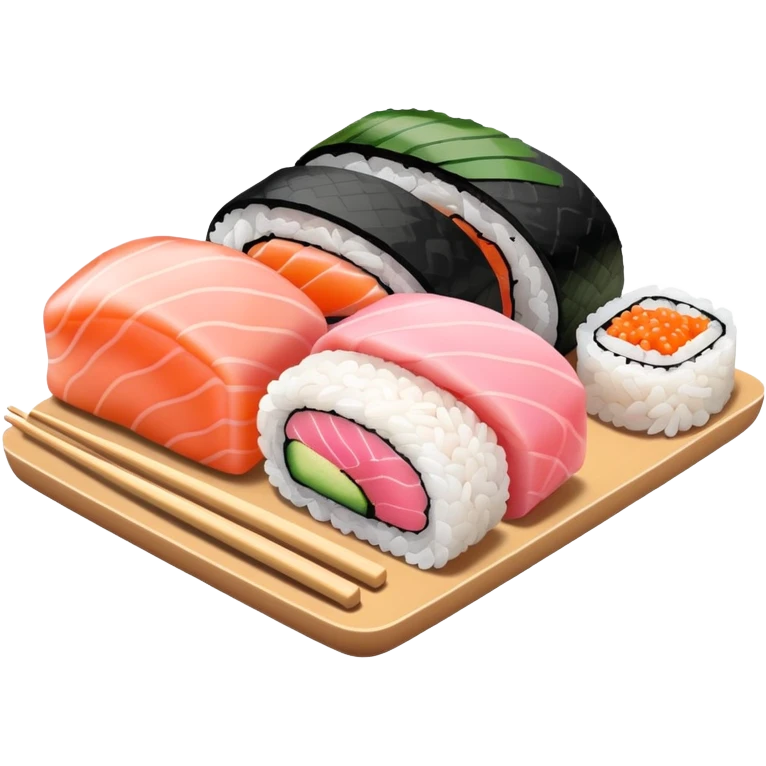 Pastel pink sushi emoji