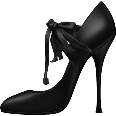 YSL heels in black  emoji