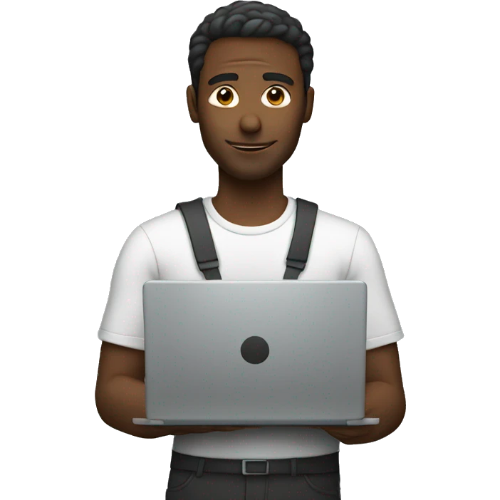 man with laptop emoji