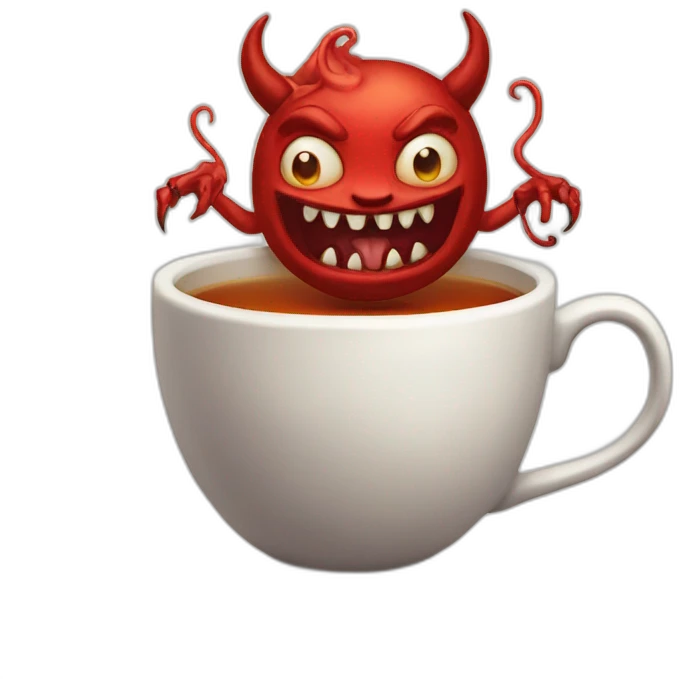 Tea devil emoji