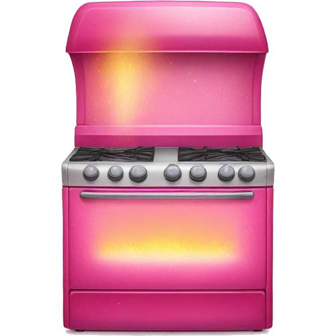 Pink ombre stove with glitter  emoji