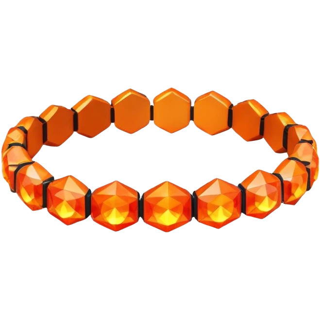 low poly fire bracelet gems emoji