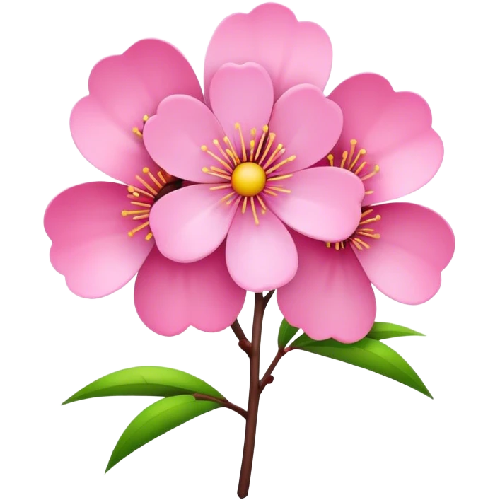 pink blossom emoji